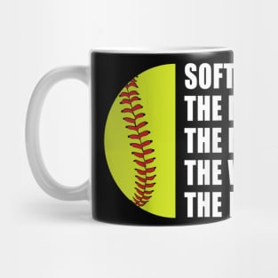 Mens Softball Dad Man Myths Wallet Softball Fathers Day Mug